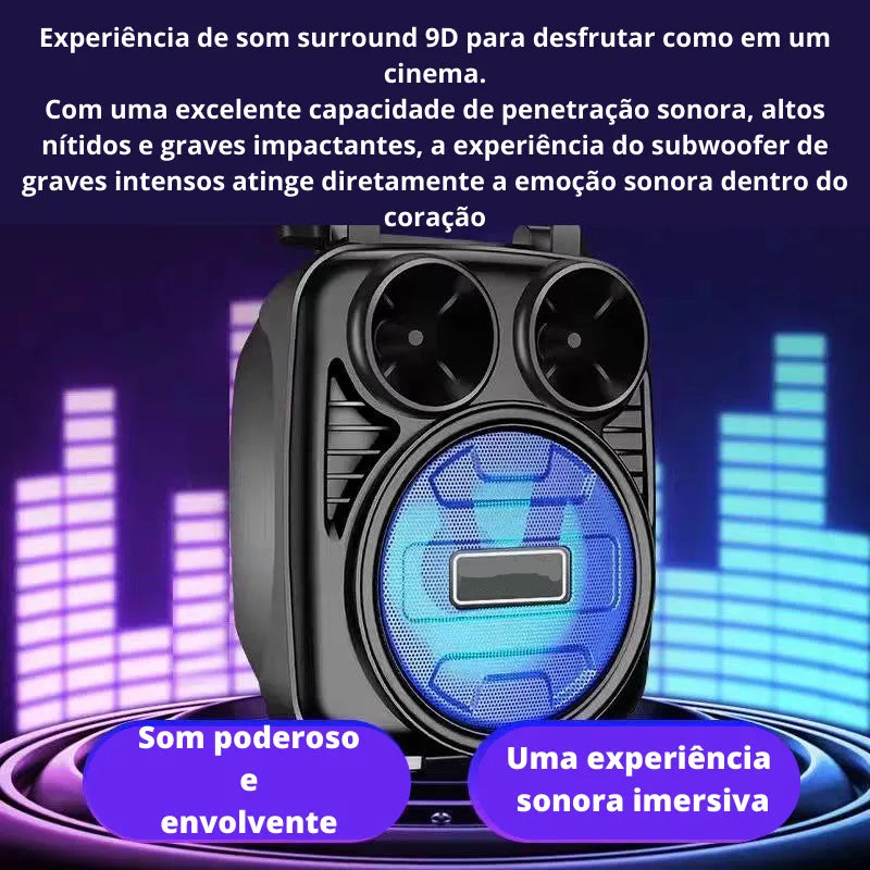 Caixa de Som Portátil Bluetooth Premium KTS-1337