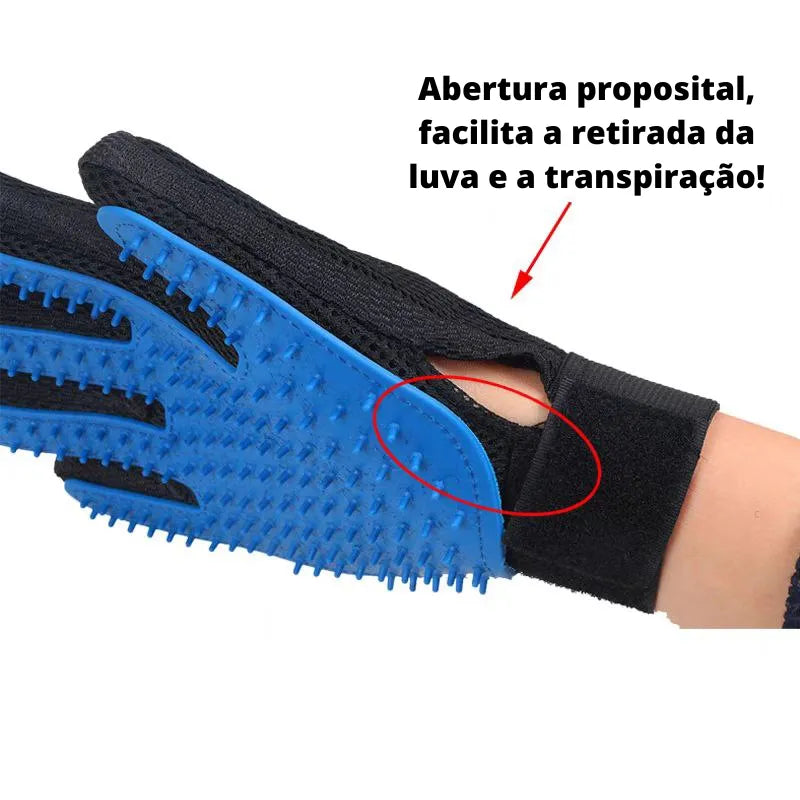 Luva Magica para Remoção de Pelos para Pets