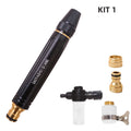 Water Hose Nozzle High Pressure Spray Gun Garden Hose Sprinkler Metal Car Wash Straight Nozzle Washer Spray Watering Irrigation