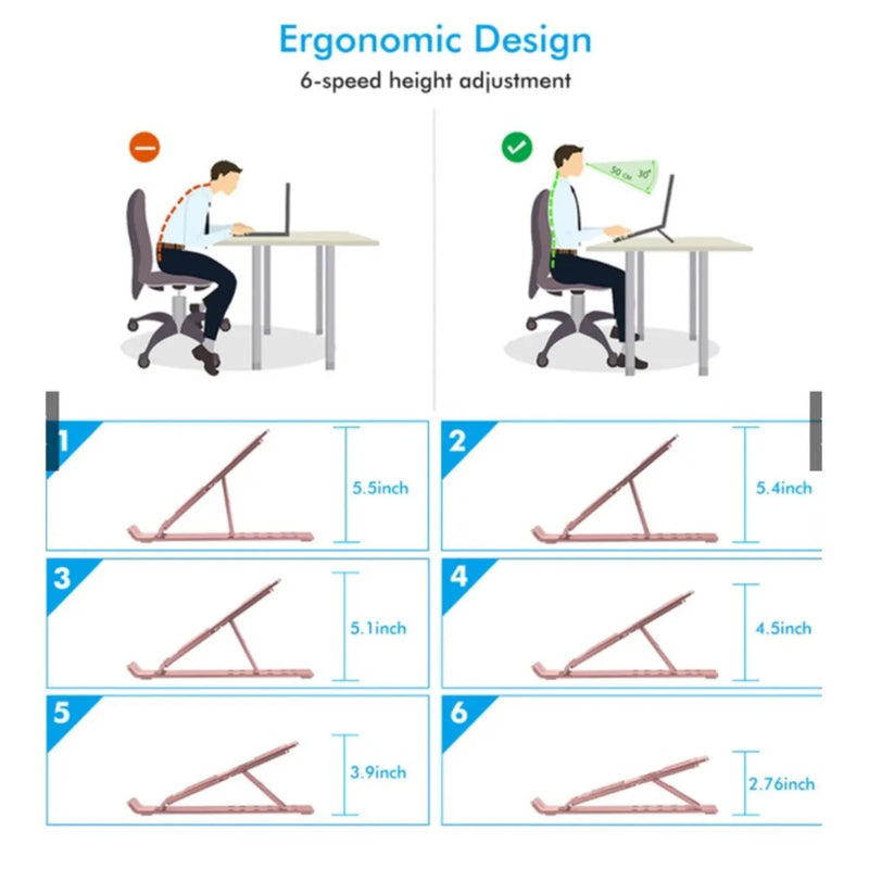 Suporte ergonômico para Notebook