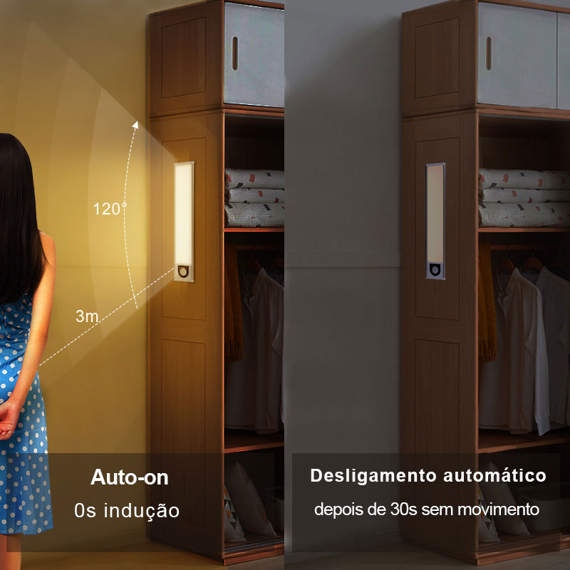 Luminária LED com Sensor de Movimento